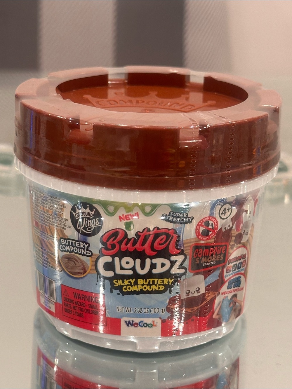 NEW Compound Kings Butter Cloudz Silky Buttery Campfire S’mores Scented Slime
